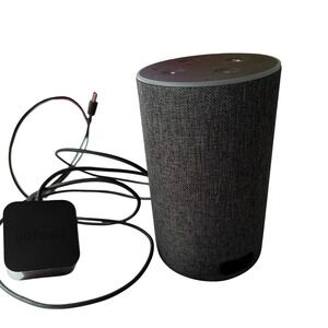 Amazon Echo 2nd Gen Alexa Smart Speaker Black Fabric Bluetooth WiFi Tested